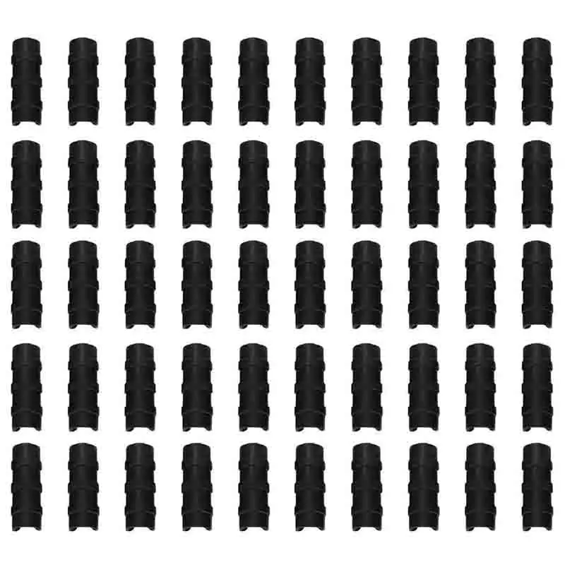 

50 шт. черная тепличная пластиковая пленка Рамка Трубка и зажим для пленки зажим Соединительный комплект садовый инструмент 20 мм