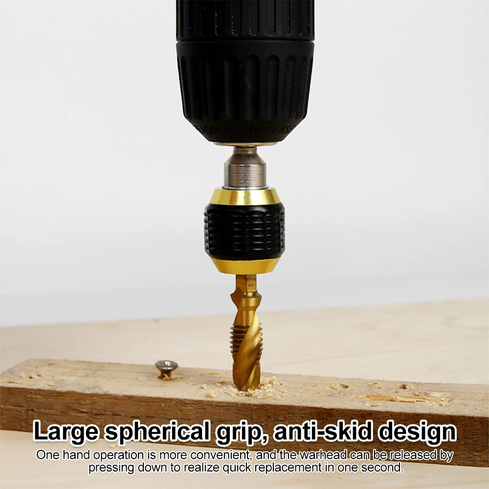 60mm Keyless Drill Chuck Screwdriver Impact Driver Adaptor 1/4 '' Hex Shank Bit Tool Quick Change Convertor Adapter Tools - купить по