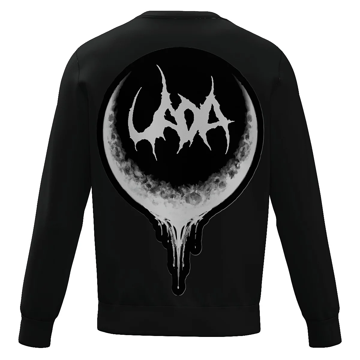 LIASOSO Uada Band Толстовка с 3D принтом на оккультной тематике длинный рукав круглый