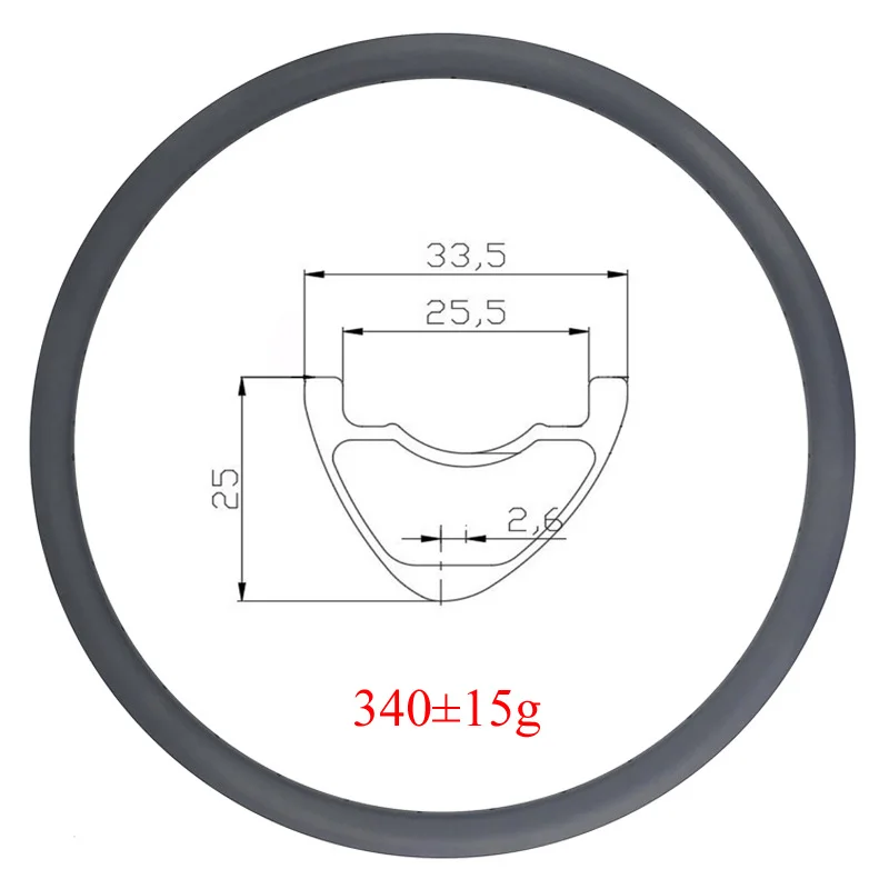 LIENGU 340 г 29er 33 5 мм асимметричный карбоновый велосипедный обод MTB XC AM глубина 25