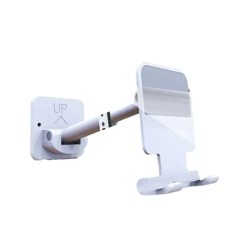

Настенный держатель для телефона, регулируемая подставка для сотового телефона, регулируемый держатель для телефона, кронштейн вверх и вниз для ванной, кухни, спальни
