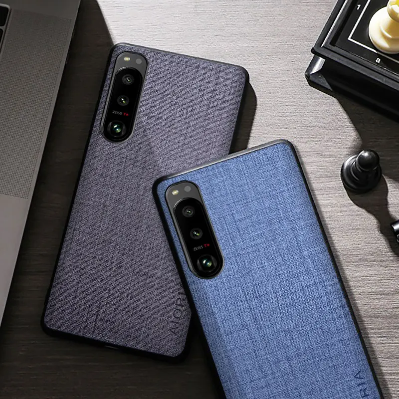 

Case For Sony Xperia 1 10 5 IV III ACE 2 3 Simple Design Premium Cloth Texture Back Cover For Xperia ZX4 ZX3 Pro-I Case