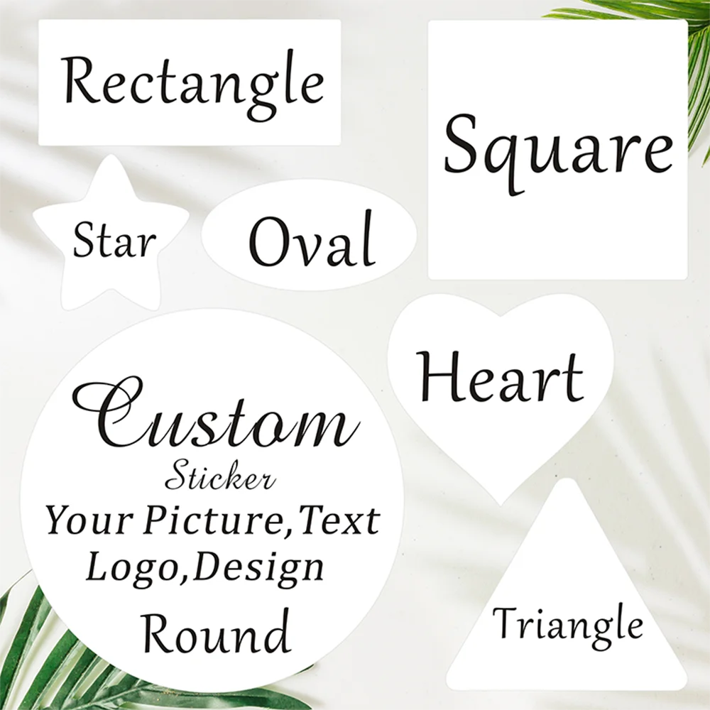 

Custom Logo Stickers 100pcs for Wedding Gift Box Packaging, White Labels, Kraft Designs, Bake Your Own Name, Thank You Tags