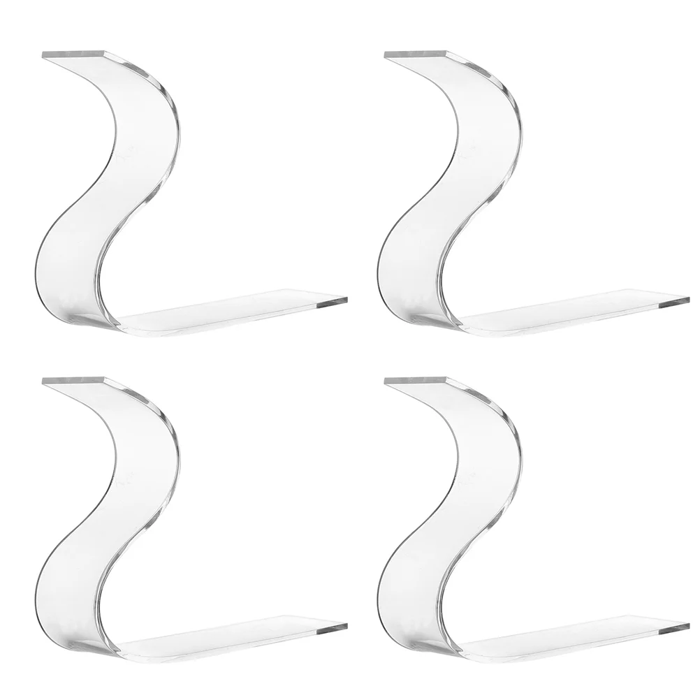 

4 Pcs Shop Display Stand Sandal Shoes Stands Clear Sandals Pumps High Heels Showing