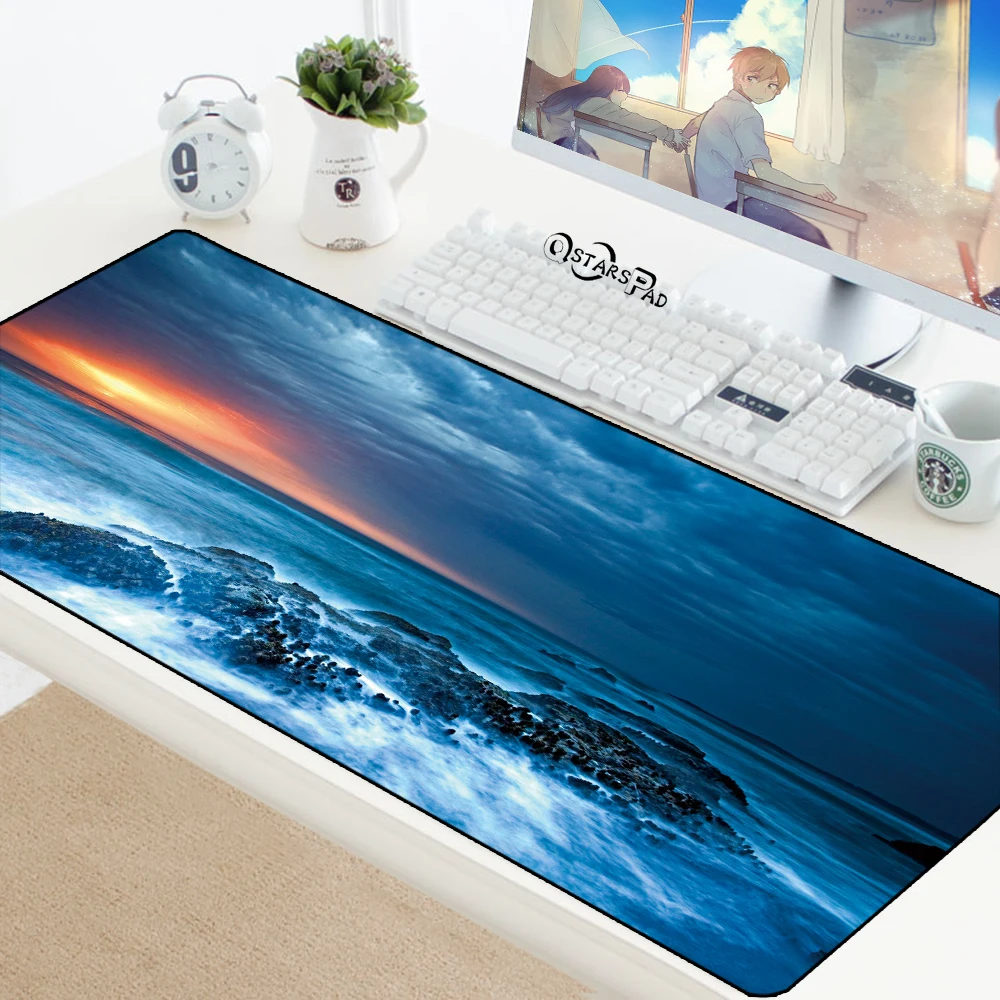

Mousepad Gamer Large Gaming Mouse Pad Durable Soft Computer Accessories Laptop Padmouse Keyboard Mat Desk Rubber Mouse Play Mats