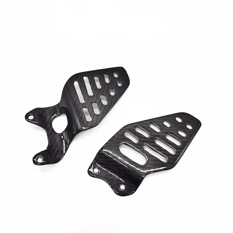 For YAMAHA YZF R6 2017-2022 Rearsets Foot Rest Peg Protector Real Carbon Fiber Motorcycle Parts Footrest Heel Guard Cover