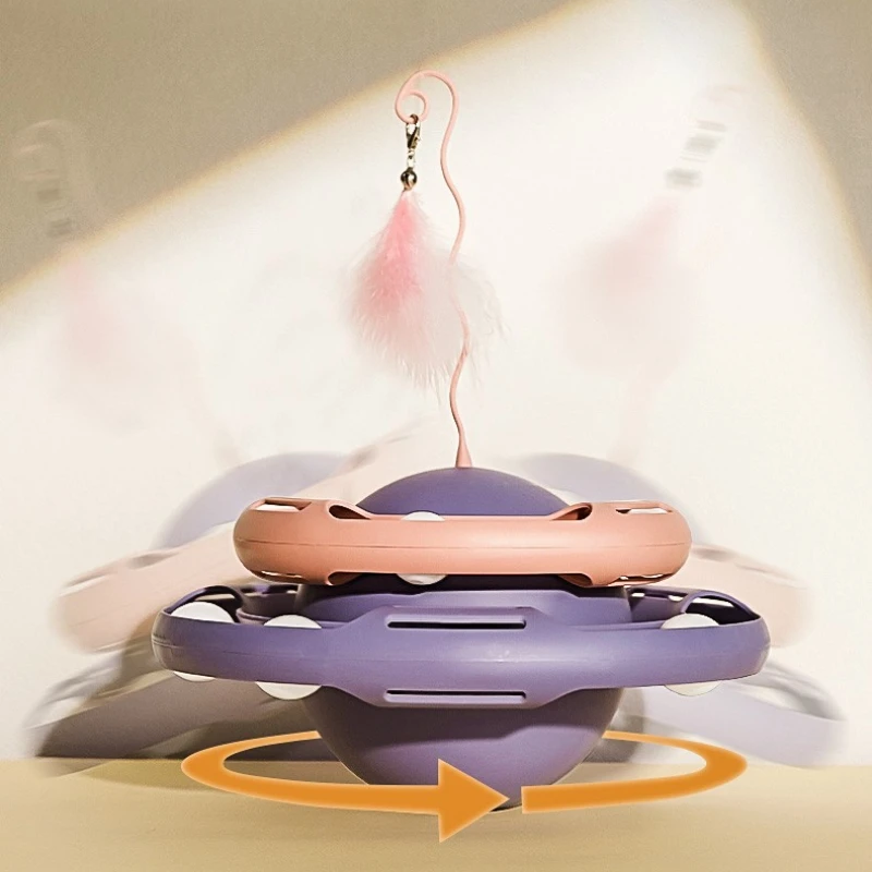 Игрушка для кошек башня котенок треки перо ролик шар головоломка игра палочка