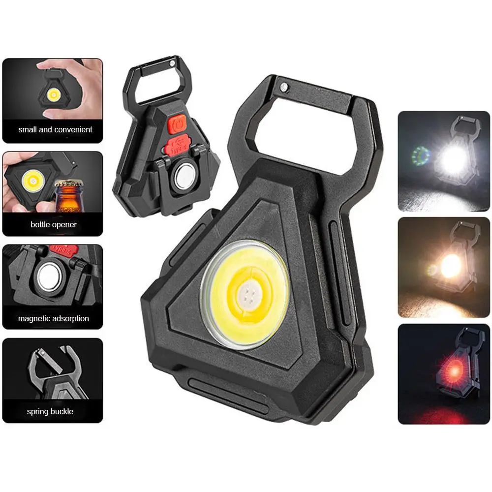 

Ultralight USB Rechargeable Super Bright Keychain Emergency Light Camping Lamp Bottle Opener LED Light