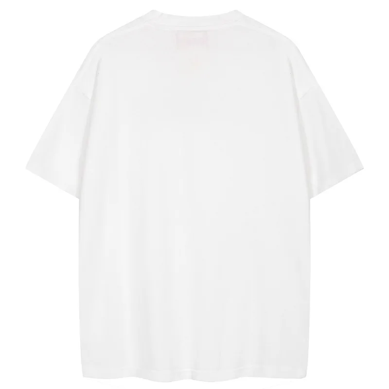 Модная свободная футболка 032c с цифровым английским принтом изношенная парная