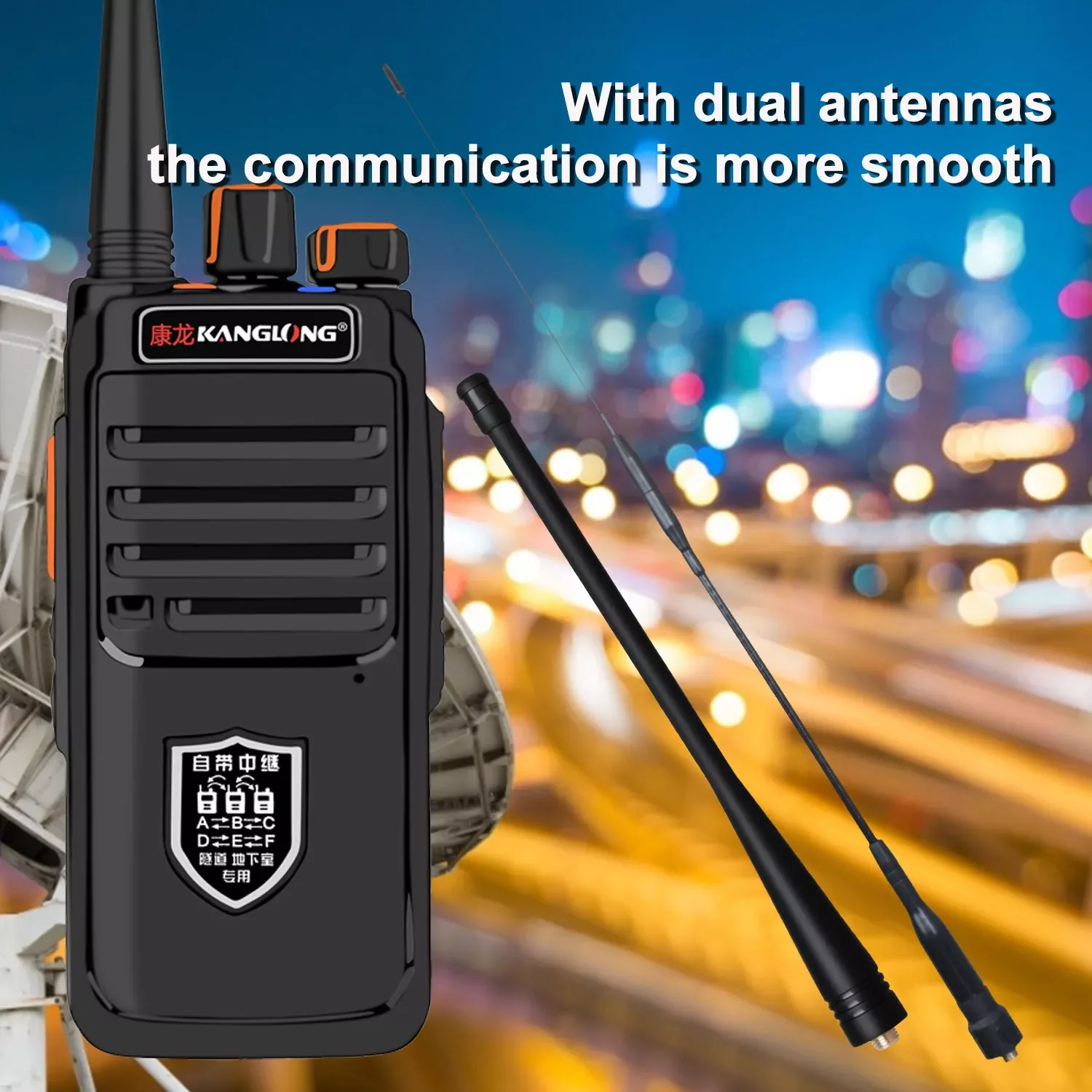 Powerful Portable Walkie Talkie UHF Repeater Transceiver Long Range Ham Two Way Radio Communicator with Repeater function enlarge
