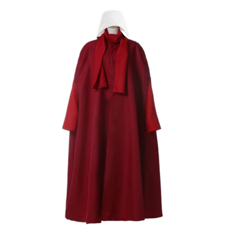 

The Handmaid Tale The Handmaid's Tale Cosplay Costume coat+dress+bag+scarf+hat Elisabeth Moss June Osborne Offred Trench 11