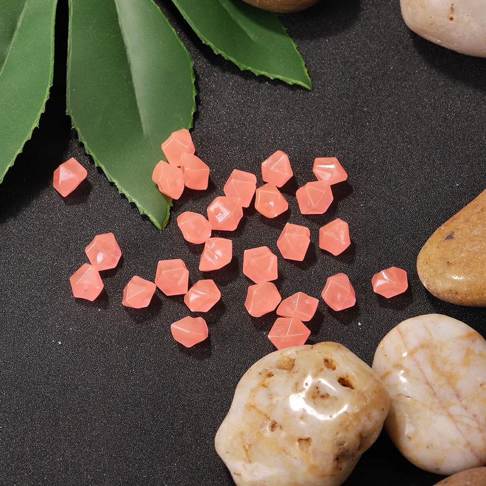 

100Pcs Luminous Glowing Stones Glow In the Dark Garden Aquarium Landscape Decorative Pebbles Rocks for Home