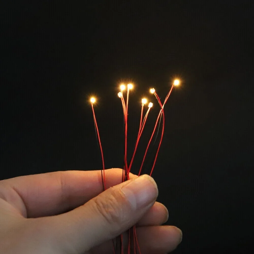 

Новый 0402 проводной шнур, установка панели лампы, предварительно сложенный светодиодный индикатор, 20 см, модель грузовика ручной работы, сигнальная лампа, мини