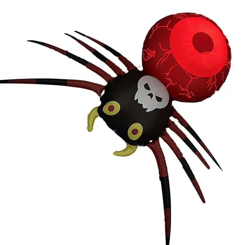 

Inflatable Spider Halloween 3.6Ft LED Light Spider Halloween Outdoor Inflatable Decor Spooky Blow Up Yard Spider Decoration For