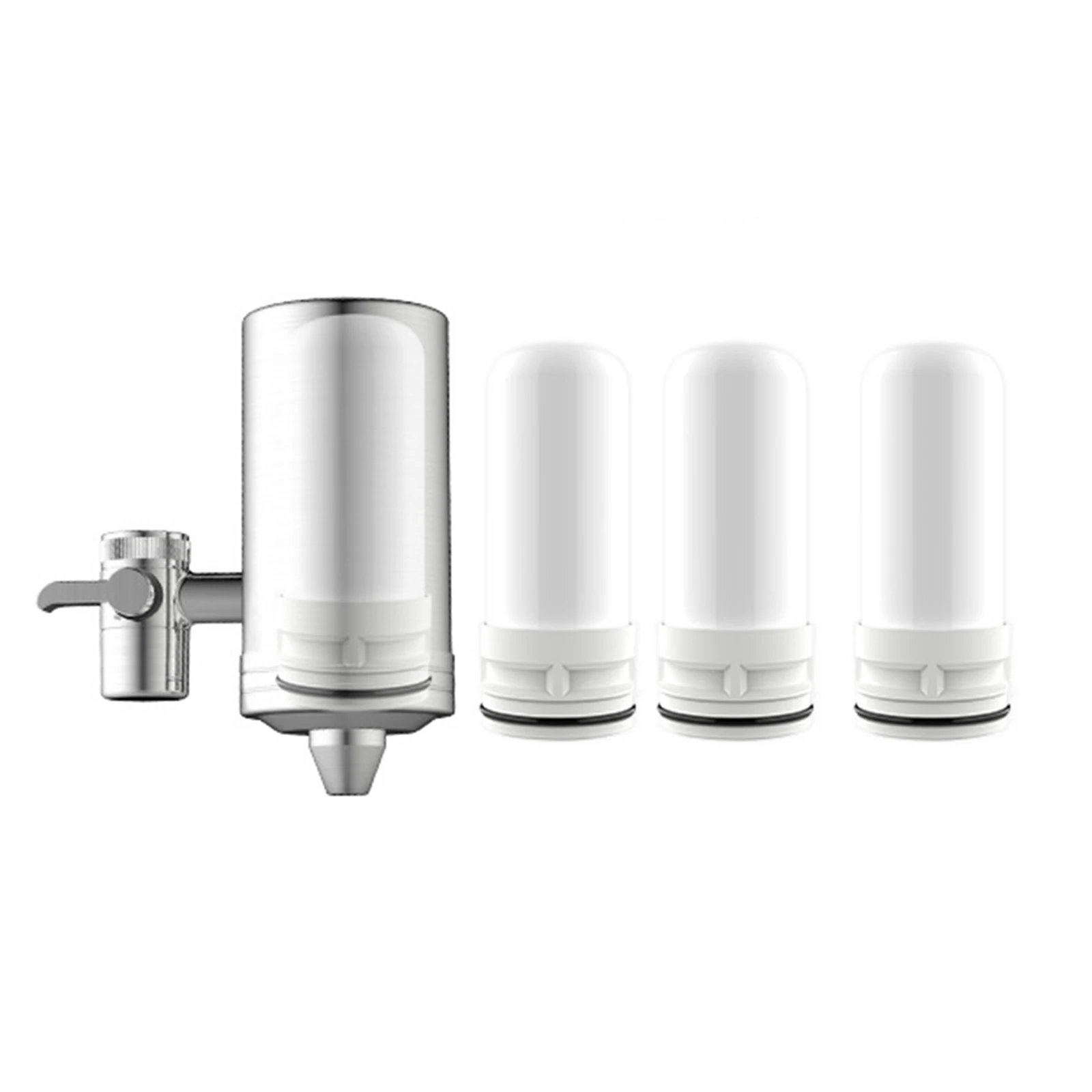 

Faucet Water Filter with 4 Filter Replacement Drinking Water Filtration System for Home Kitchen Use faucet