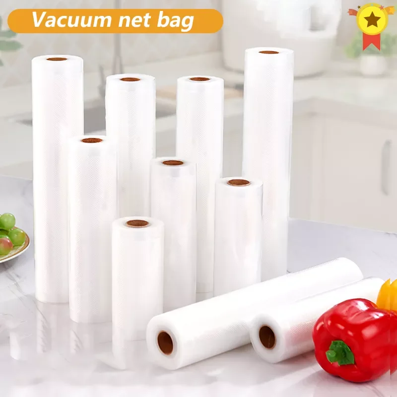 

Food Sealer Bags Roll Storage Bag For kitchen Packaging Sealing Machine Fresh Keeping 12 15 17 20 22 25 28 30 32*500cm