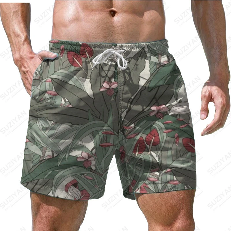 Забавные Гавайские пляжные шорты