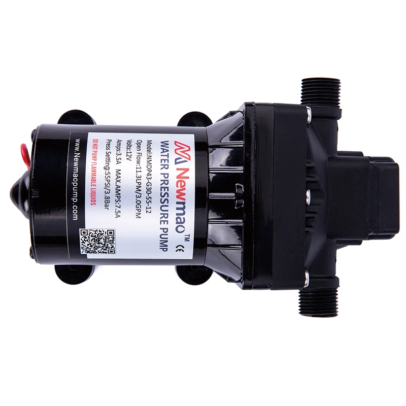 Фото Новая электрическая помпа Newmao 42 Series 12V для чистой воды в автодомах, 11.30 л/мин, с электрическим выключателем, всасывание 6 футов [1.8 м], низкое давление 55 PSI / 3.8 бар, для автодомов №4