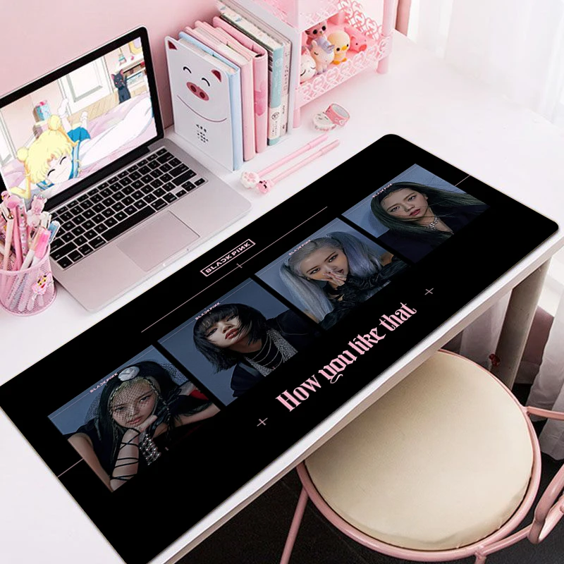 

Игровой коврик для мыши Kpop-Blackpink, компьютерные аксессуары, большой коврик для настольного компьютера, Настольный коврик для мыши Xxl, коврики ...