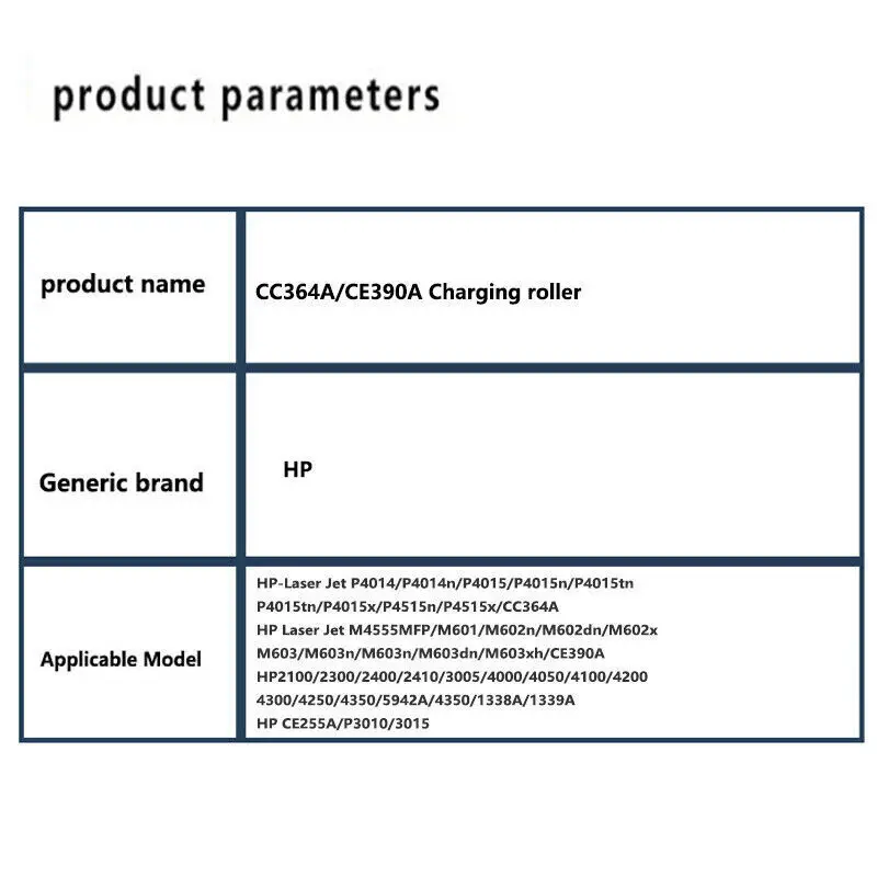 CE390A Главный зарядный ролик PCR для HP CE255A 4250 4300 5942A P3010 1338A 4350 1339A (art.: 3920ca86fafa8) - 3920ca86fafa8