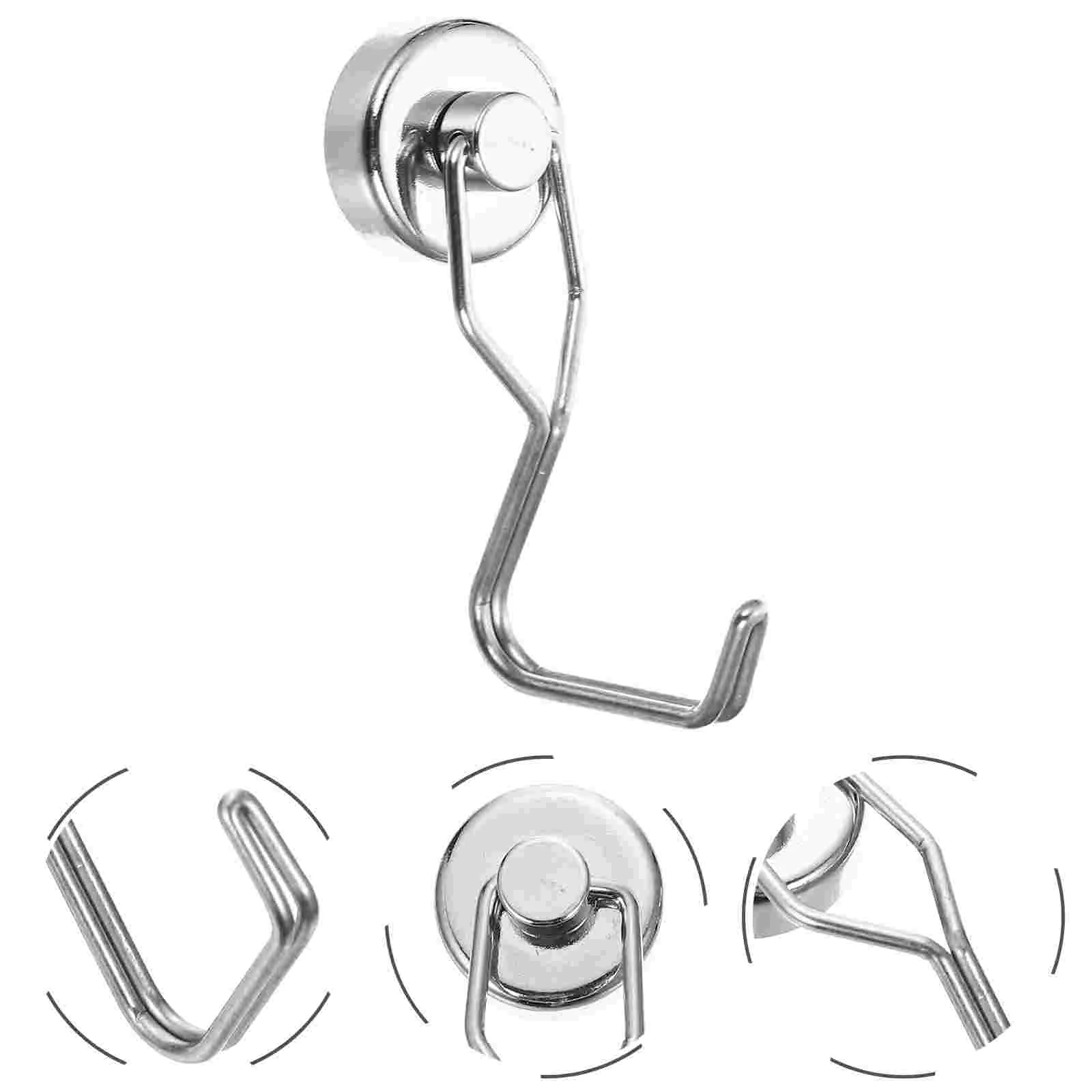 

Hooks Magnetic Hook Swivel Rotating Refrigerator Heavy Duty Wall Swing Stainless Steel Cruise Magnet Hanger Utility Hanging