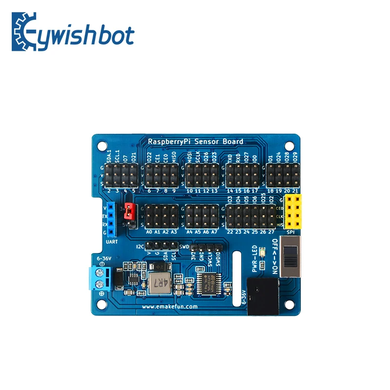 Для Raspberry Pi 4-го поколения 4b/3b + сенсорная плата расширения I0 с платой ADC/PWM GPIO