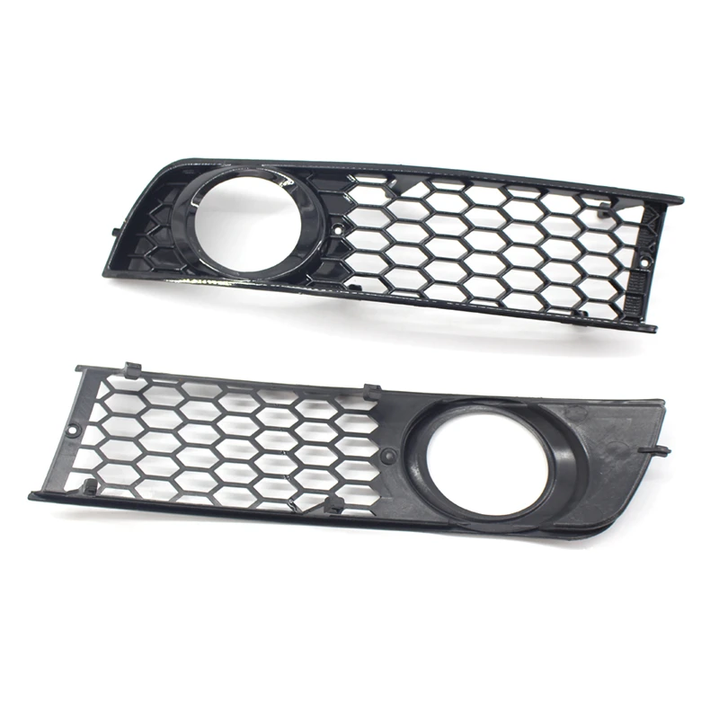 

Left and Right Front Bumper Grilles Fog Light Grill Mesh Surround Cover for Audi A4 B6 Sedan 2002 - 2005 8E0807681 8E0807682