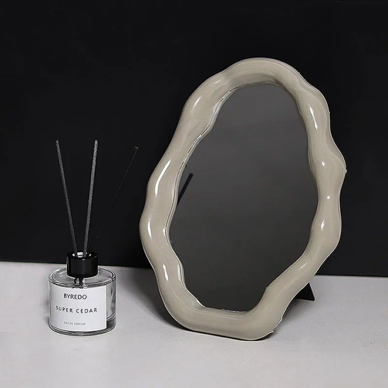 

Epikto-Cloud Shaped Mirror Desktop Storage Tray, Jewelry Display Panel, Living Room, Bedroom, Home Decoration