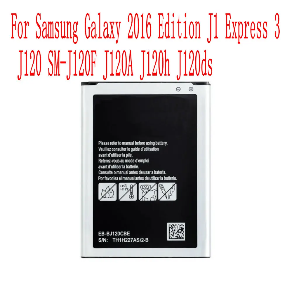 Новый высококачественный аккумулятор 2050 мАч для Samsung Galaxy 2016 Edition J1 J120 EB-BJ120C J120A J120h