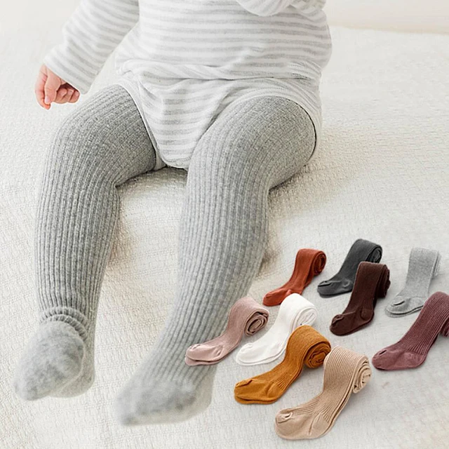 Baby Tights Solid Color Soft Cotton 1