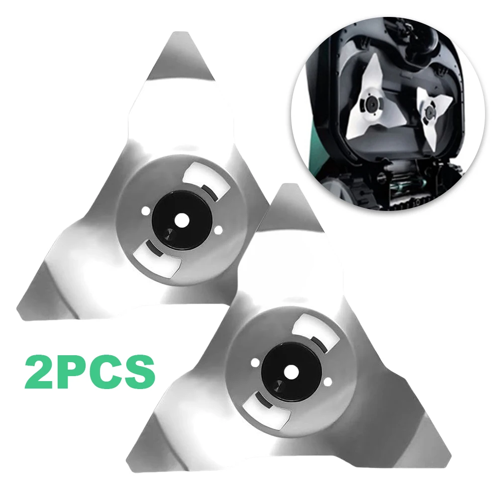 2 шт. сменные режущие лезвия для газонокосилки из нержавеющей стали