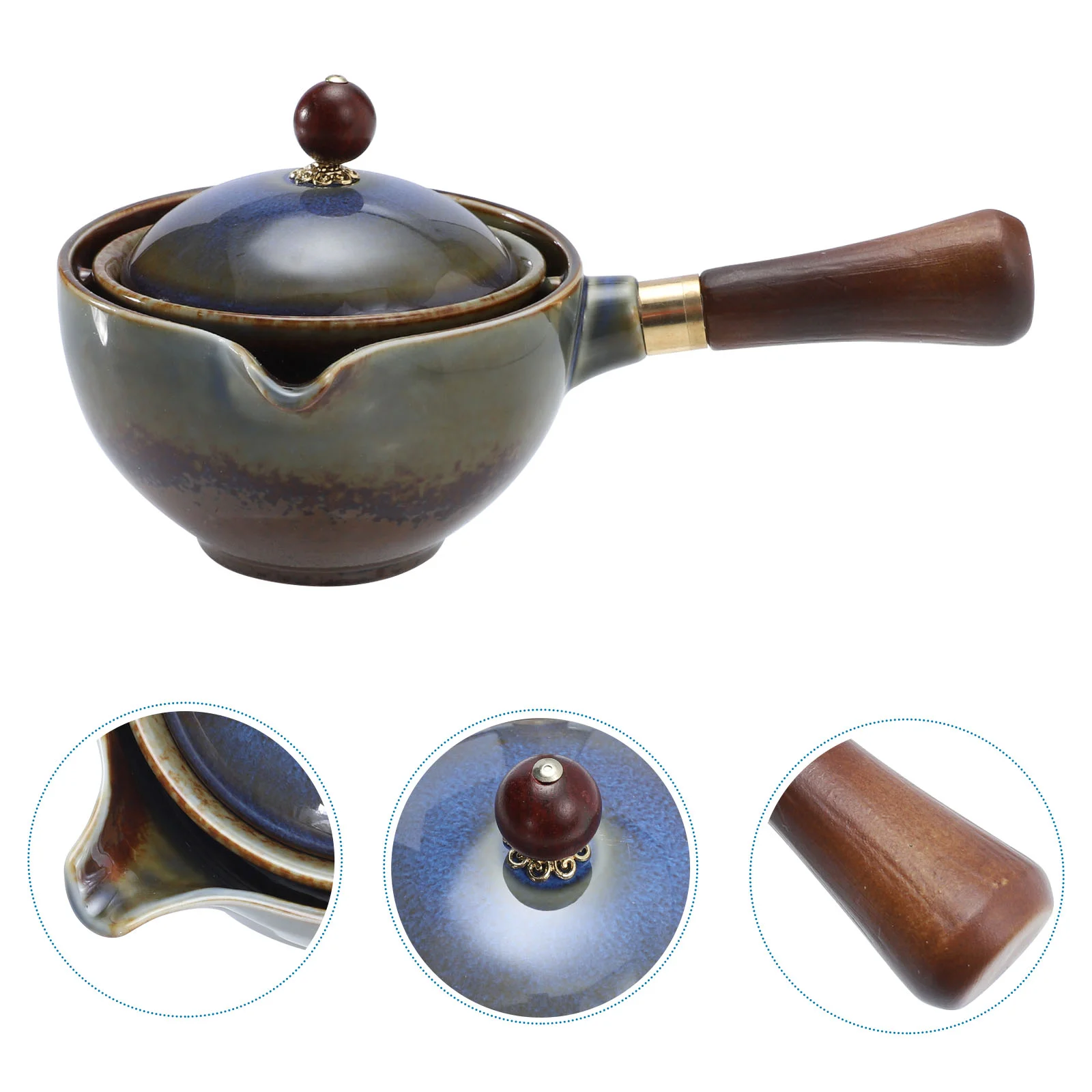 

1 Pc Lightweight Practical Ceramic Teapot Rotatory Teapot for Home Office