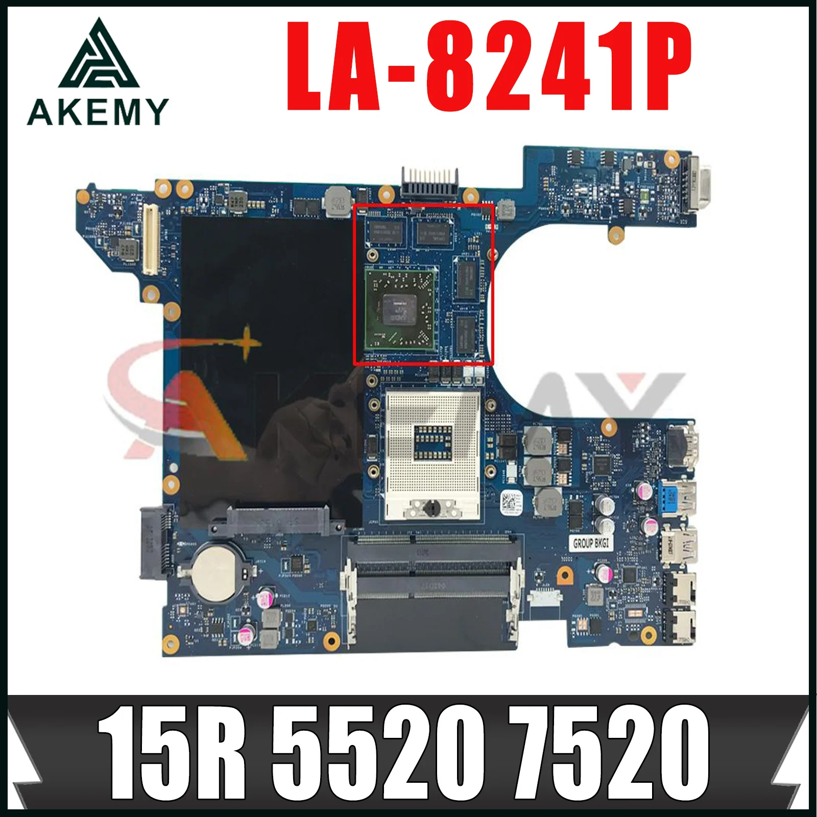 

LA-8241P motherboard CN-06D5DG CN-0N35X3 for dell Inspiron 15R 5520 7520 laptop motherboard DIS or UMA