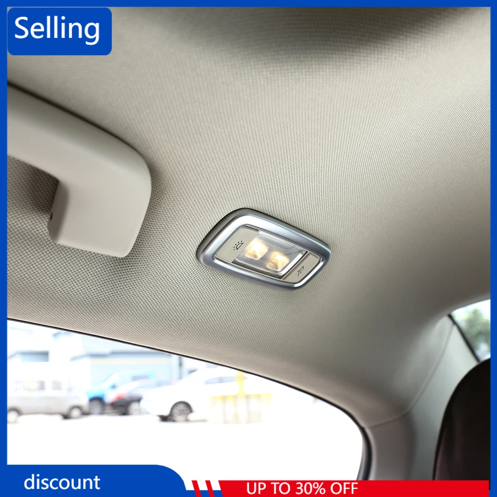 

For BMW 7 Series G11 G12 730li 740li 750li 2016-2017 Car Accessories 2 Pcs ABS Matte Chrome Interior Rear Reading Light fast