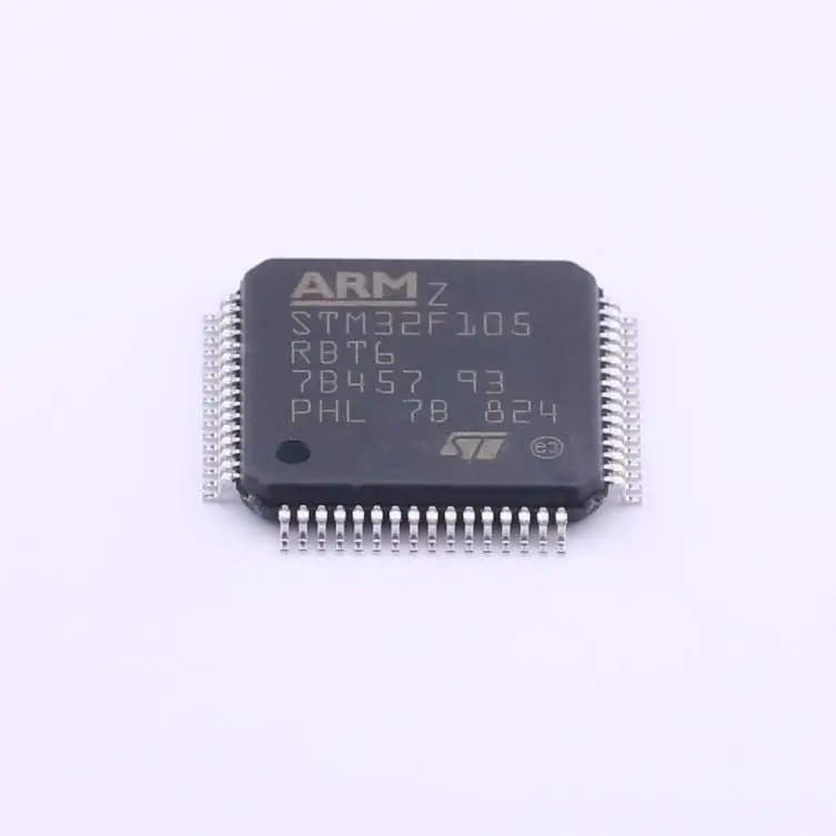

MCU 32-bit STM32F ARM Cortex M3 RISC 128KB Flash 2,5 V/3,3 V 64-контактный лоток LQFP-лотки STM32F105RBT6
