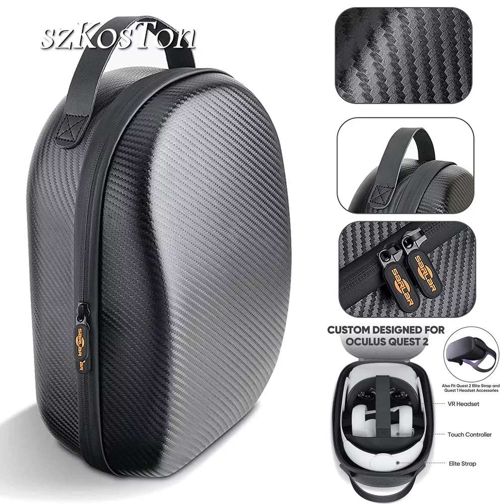 

Elite Head Strap Storage Bag For Oculus Quest 2 Travel Carrying Case EVA Portable Storage Box For Meta Oculus Quest2 Accessoires
