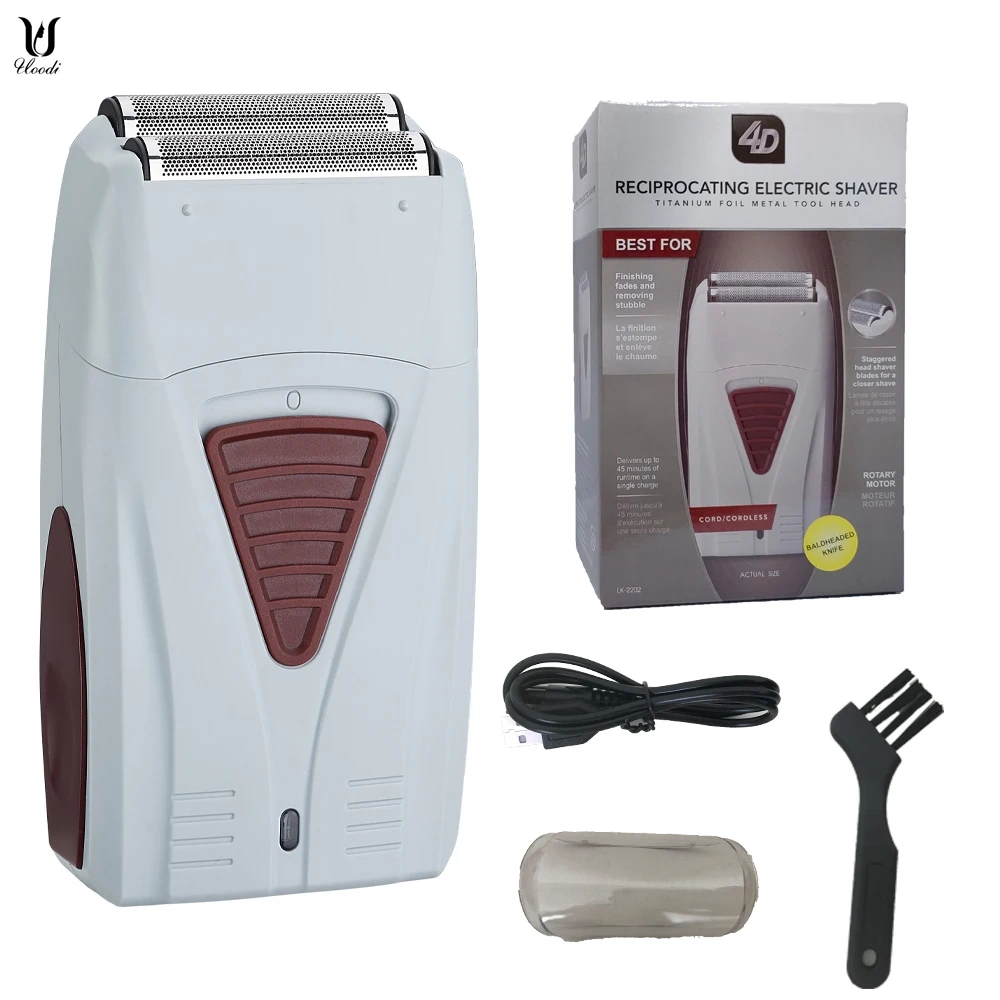 Rechargeable Cordless Shaver for Men Twin Blade Reciprocating Beard Razor Face Care Multifunction Strong Trimmer