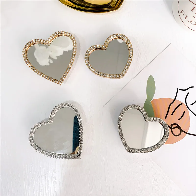 Зеркальный кронштейн для сотового телефона с алмазной отделкой корейский