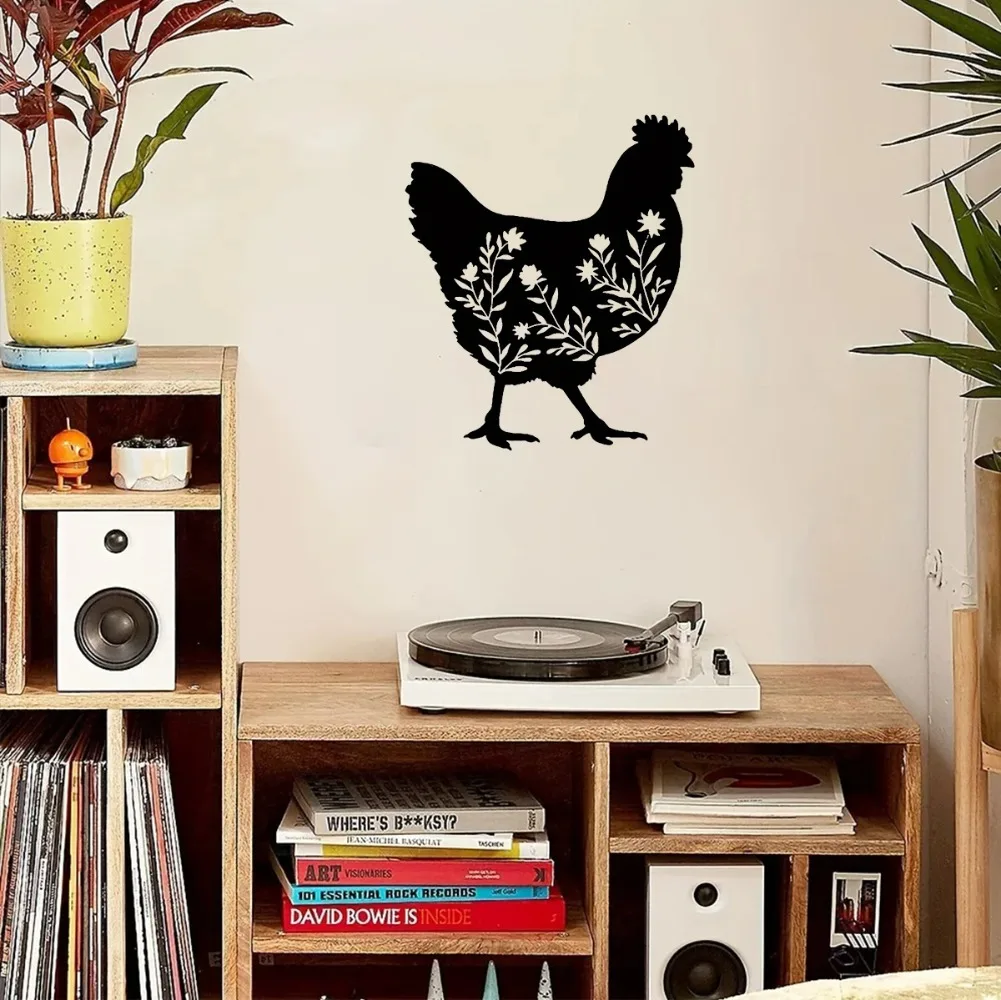 Металлические Настенные Рисунки С Цветочным Рисунком Курицы Привлекательные