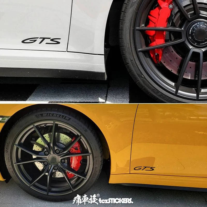 Фото Наклейки для автомобилей Porsche Cayenne Panamera GTS, декоративные наклейки на двери 911 GTS, модифицированные автомобильные наклейки №3