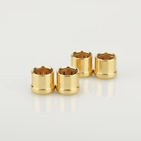 12pcs rhodium gold plated rca cap plug short circuit socket phono connector rca shielding jack socket protect cover caps