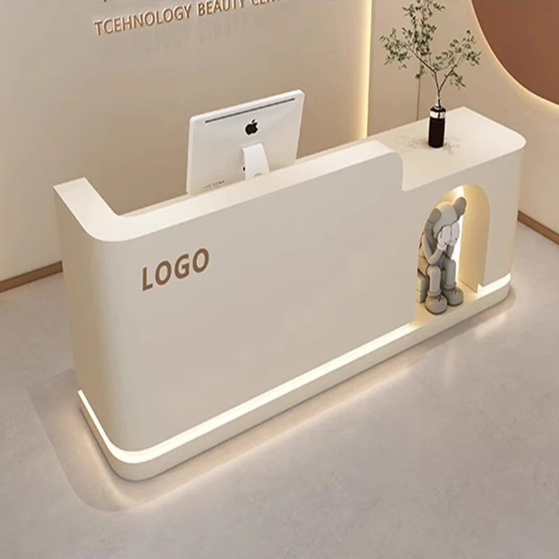 Эстетическая мебель для приема кафедра простой салон стол стойка парикмахерская