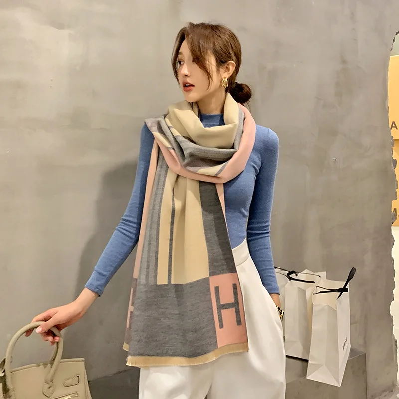 

Winter Cashmere Scarf Women Long Pashmina Shawl Wraps Blanket Luxury Female Hijab Thick Echarpe 2022 New