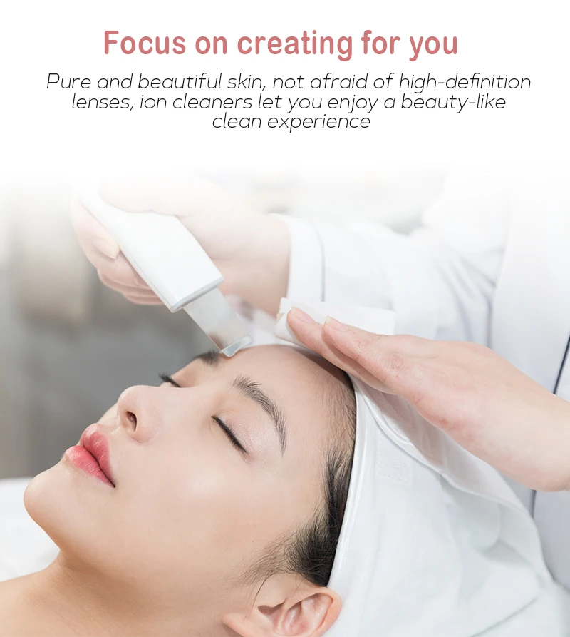 

Ultrasonic Skin Scrubber Massage Face Skin Care Acne Blackheads Remover Tool Deep Cleaning Machine Face Lifting Water Proof