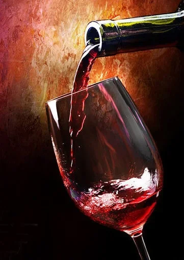 

Искусство, Печать На Холсте «Бар, Ресторан, Семейная Кухня, Бокал Для Красного Вина»