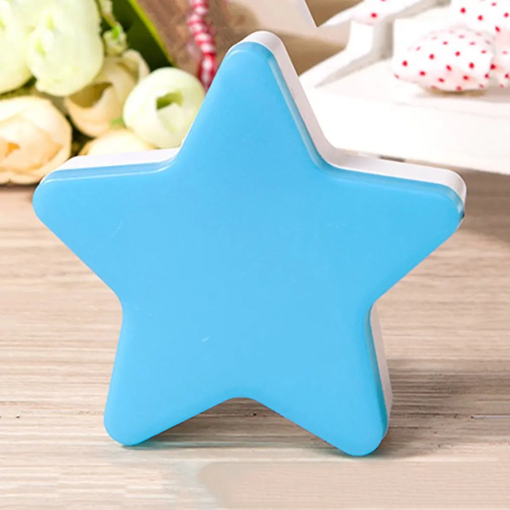 

Star LED Night Light Induction Lamp Nightlight Automatic Switch Light Sensor Energy Saving US/EU Plug Blue/White/Pink/Yellow