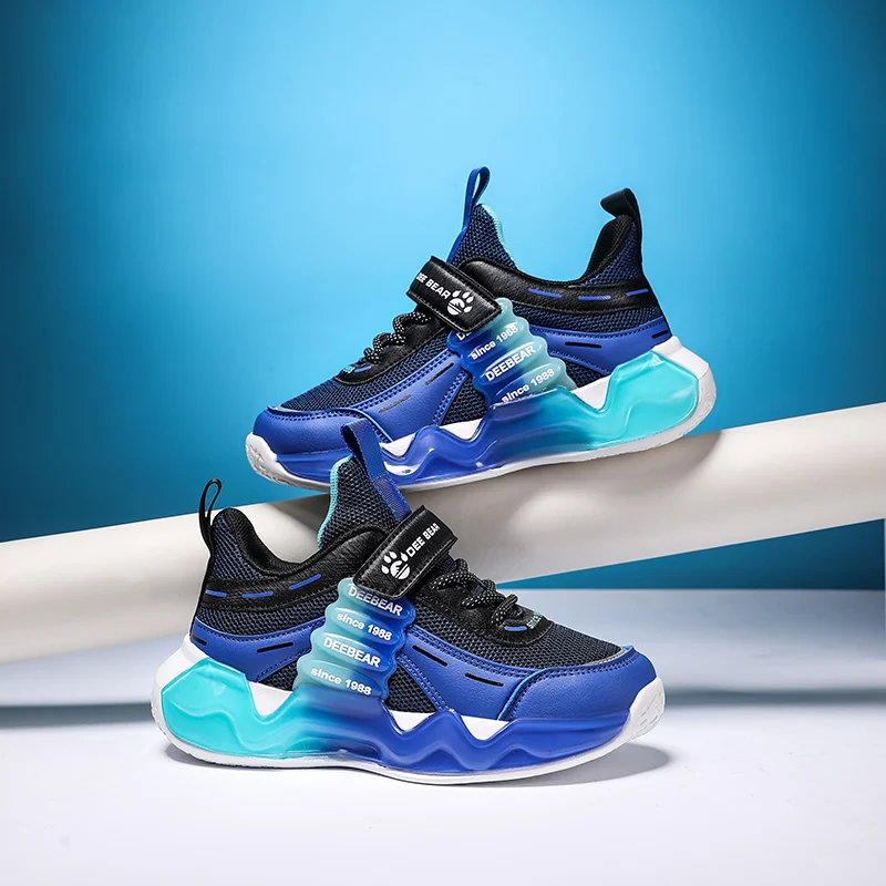 2023 New Arrival Boys Sneakers Mesh Breathable Kids Basketball Shoes Non-slip Casual Shoes for Children Leisure Walking Sneakers