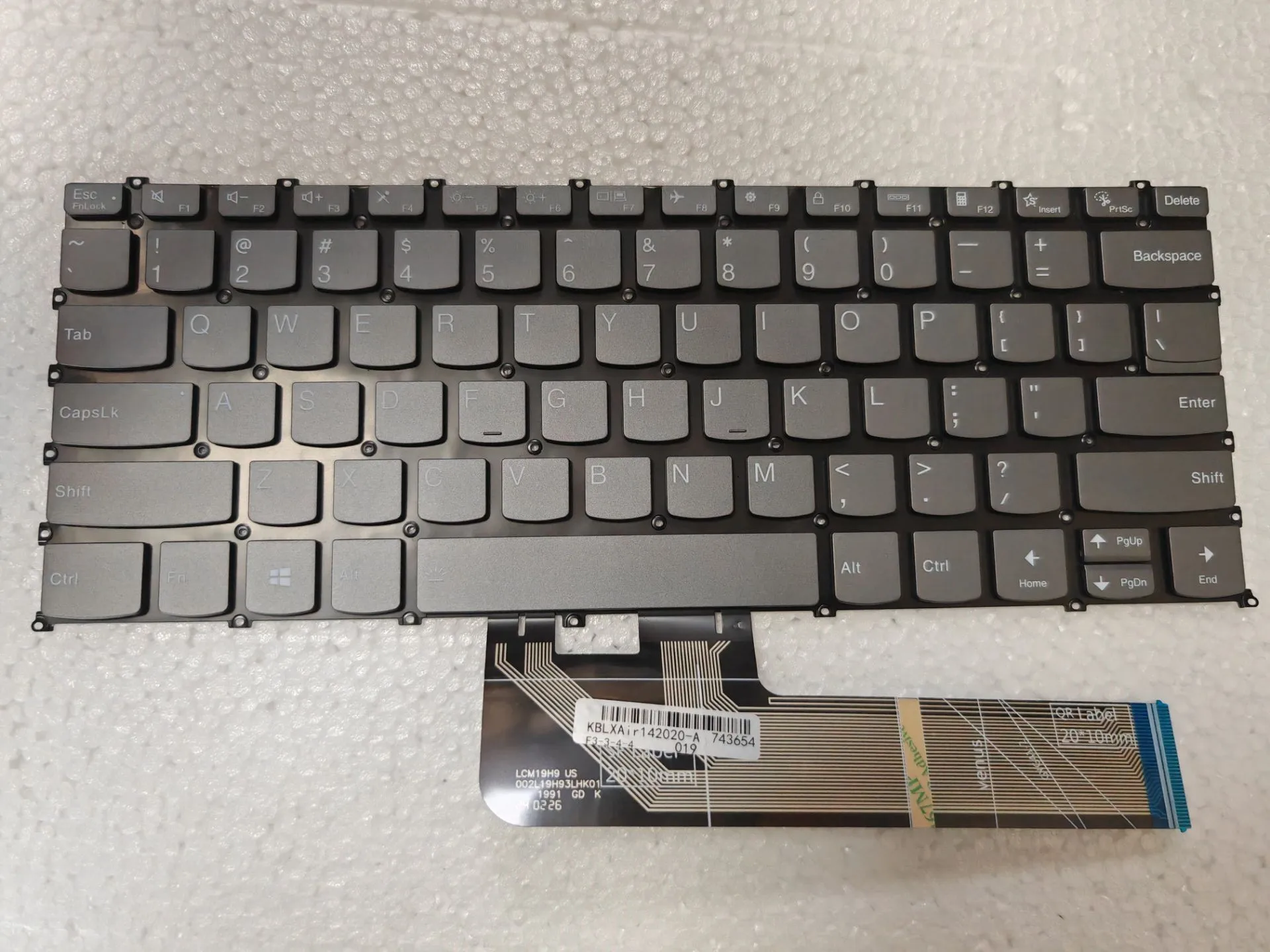 Клавиатура US Grey для LENOVO IdeaPad 5 Pro-14ACN6 Pro-14ITL6 с подсветкой (клавиша F10 блокируется)