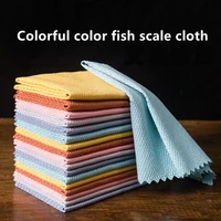 new 510pcs kitchen anti grease wiping rags efficient fish scale wipe cloth cleaning cloth home washing dish cleaning towel