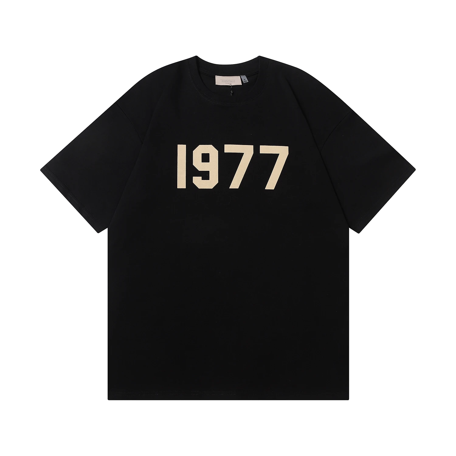 

2023 New Fashion ESSENTIALS Chest Number 1977 Short Sleeve Unisex Loose High Street Brand TRIP Men and Women T-Shirt